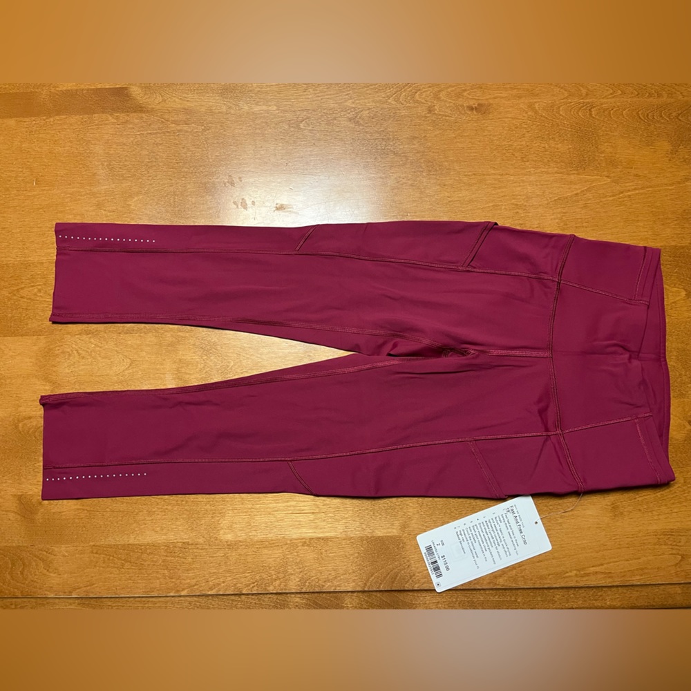 Lululemon Fast and Free cropped leggings 19” NWT